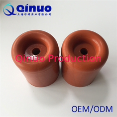 Shanghai Qinuo Manufacture 40x25mm Red Color Silicone Rubber Round Door Bumper