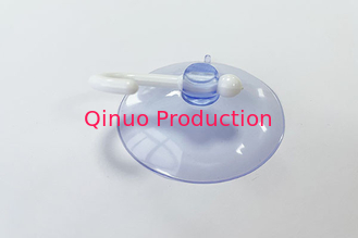 Heavy Duty Panel Suction Cup , Pvc Plastic 50mm Suction Cup With Hooks