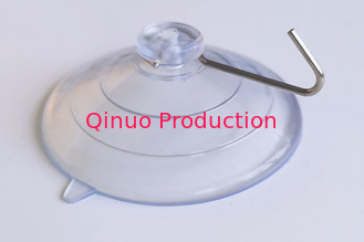 High duty reuseable 60 mm with metal hooks PVC plastic suction cup