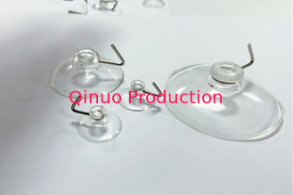 Factory price 30,40, 50,55mm PVC with metal hooks options plastic suction cup
