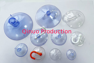 Factory best price 30,35,40 45, 50 60mm PVC with hole and hooks options plastic suction cup