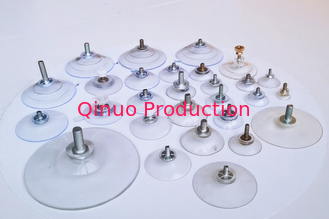 Factory supplier M4 M5 M6 screw PVC plastic suction cup with screw / nut