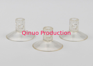 30 mm clear color cross hole for hanging stick on glss PVC plastic  suction cup