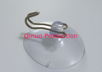 40 mm custom model metal hook double ring plastic suction cup