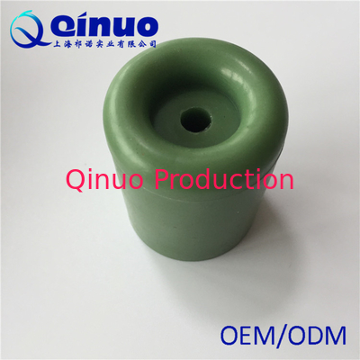 Shanghai Qinuo Manufacture 40x25mm Red Color Silicone Rubber Round Door Bumper
