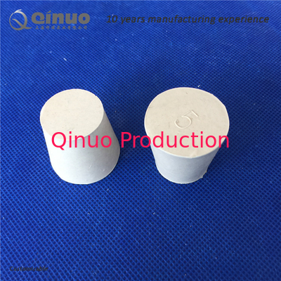 Tapered Rubber Bung Laboratory Solid Test Tube Hollow Plug Intake Hose Silicone Stopper