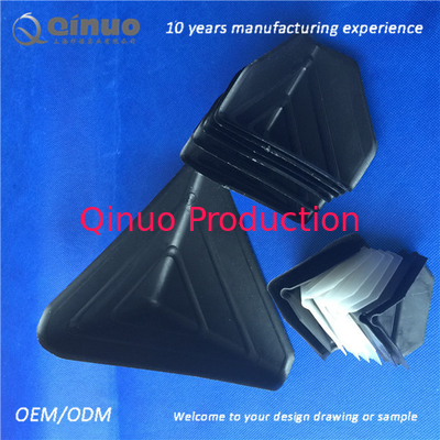 Black triangle corner protectors carton/table plastic edge protectors