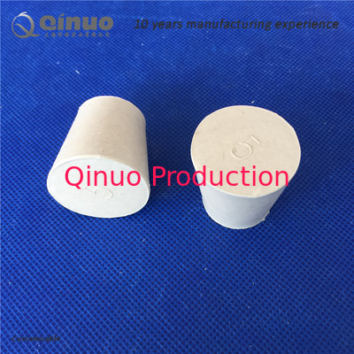 Flask Test Tube Solid WhiteTapered Rubber Stopper Plug Bung Laboratory Sealing Apparatus