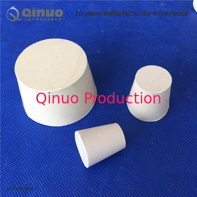 Shanghai Qinuo Manufacture Tapered Silicone Bung Stopper Laboratory Solid Test Tube Hollow Plug Intake Hose