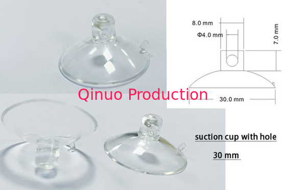 Windows 30mm Suction Cups , Clear Pvc Mini Suction Pads