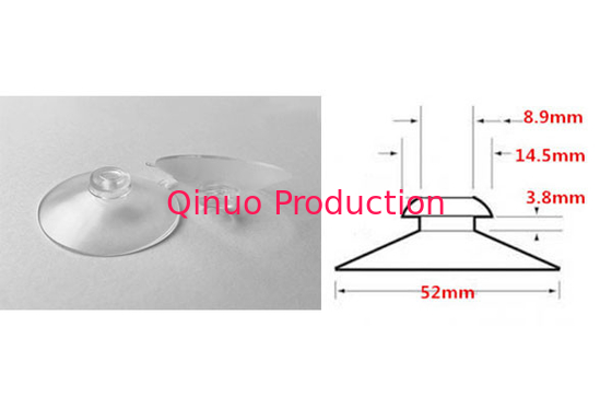52 mm PVC mushroom head glass window shade replacement plastic suction cup