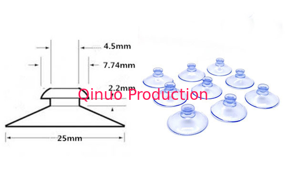 25 mm PVC mushroom head replacement plastic suction cup holder