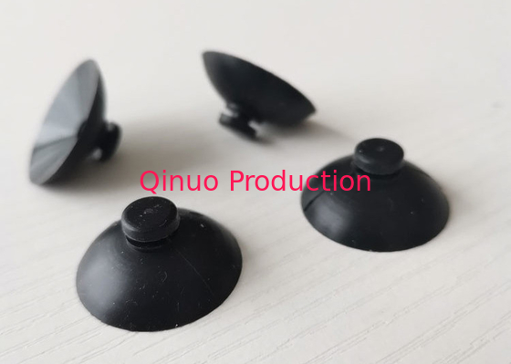 black  silicone custom 25 mm mushroom head suction cup