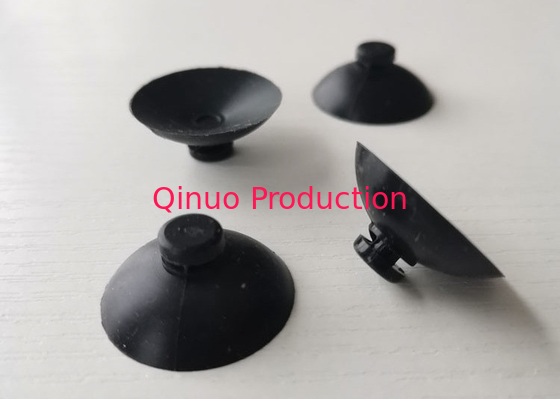 black  silicone custom 25 mm mushroom head suction cup