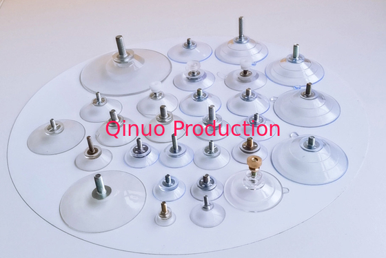 Factory supplier M4 M5 M6 screw PVC plastic suction cup with screw / nut