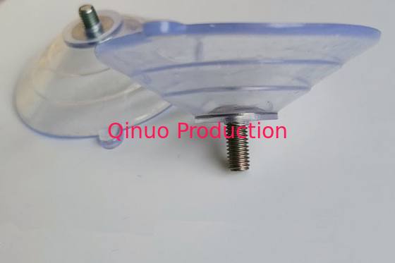 QNSC-S60/5L longer 10 mm screw length , PVC plastic suction cup with screw / nut
