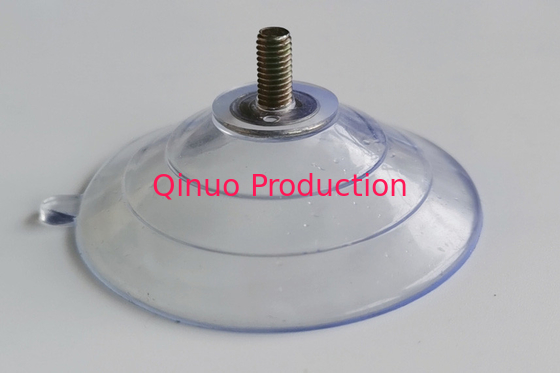 QNSC-S60/5L longer 10 mm screw length , PVC plastic suction cup with screw / nut