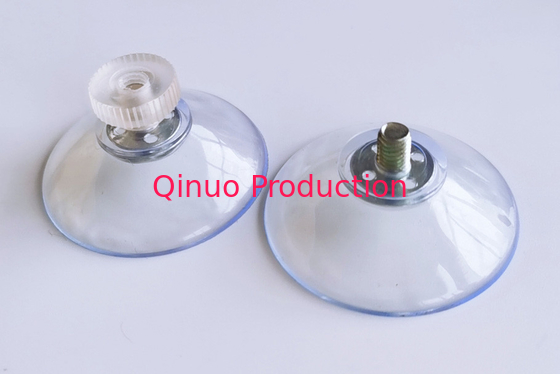 QNSC-S40/5,  6 mm screw PVC plastic suction cup with screw / nut