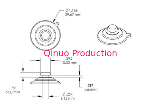 Reuseable 30 mm with metal hooks PVC plastic suction cup