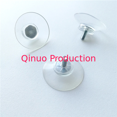 30mm Diameter 8mm Length M4 Screw Suction Cups Clear