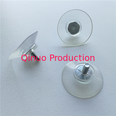 30mm Diameter 8mm Length M4 Screw Suction Cups Clear