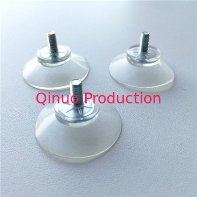 30mm Diameter 8mm Length M4 Screw Suction Cups Clear
