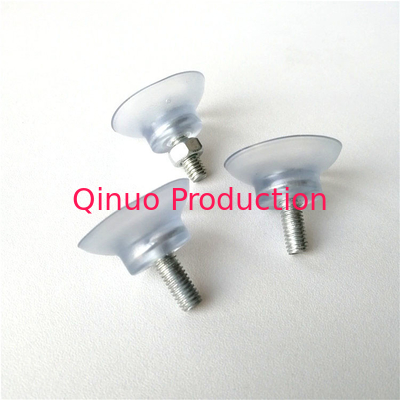 Dai32mm 15mm Suction Cup For Wood Surface , M6 Screw Small Vacuum Suction Cups