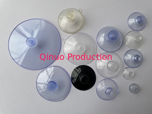 Custom Pvc Silicone Suction Cup , Vacuum Glass Suction Cup With Screw And Hooks