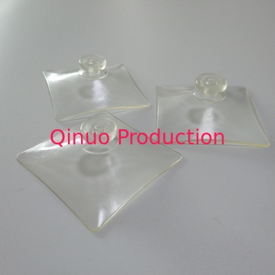 55mm Square Shape Custom Suction Cups Clear
