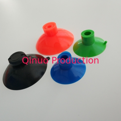 Red 35mm Heavy Duty Suction Pads , Customized Threaded Suction Cup
