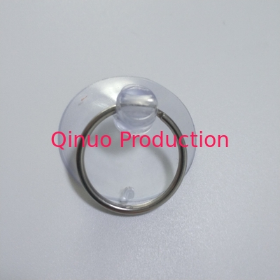 Eco Friendly Plastic Suction Cups , Small Metal Ring Suction Cups