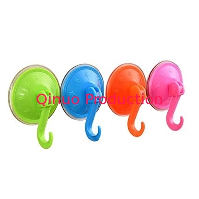 Colorful Plastic Hook Suction Cups , 45mm 55mm 63mm 75mm Window Suction Cups
