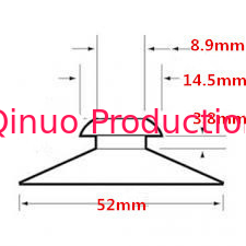Custom Packing Glass Suction Pads , M52 Vacuum Suction Cup