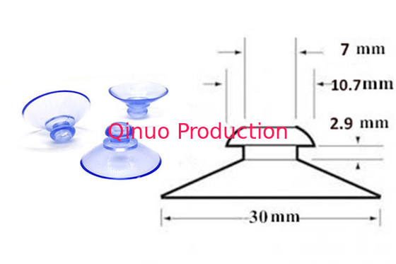 sticking on glass window 30 mm C# PVC mushroom head plastic replacement suction cup