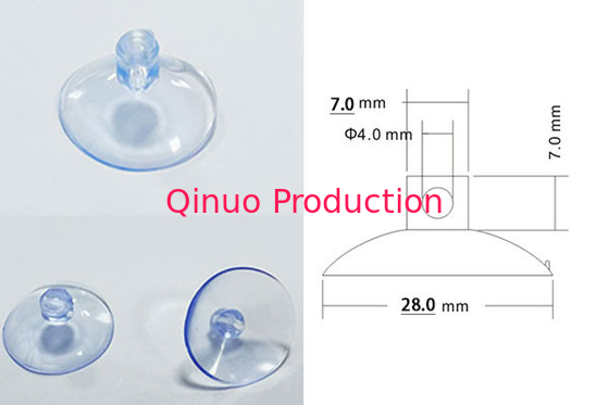 28 mm PVC with hole/hook glass window hanger using plastic suction cup