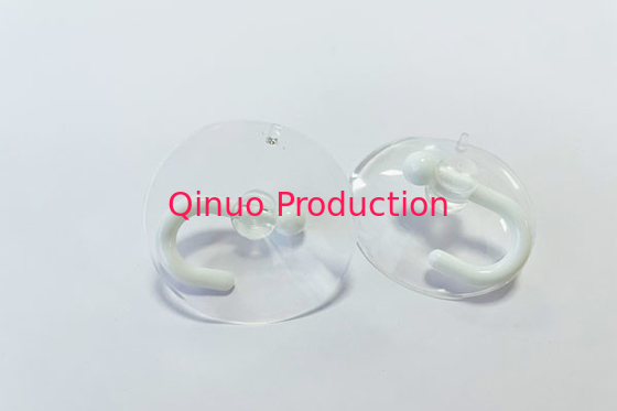 40 mm PVC with plastic hook hanger on glass plastic suction cup