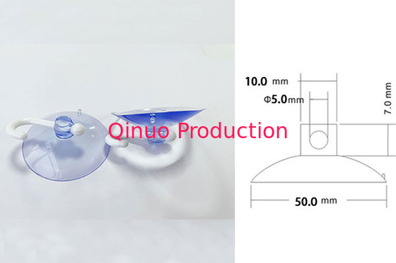 Factory directly supplier 50 mm PVC with hooks plastic suction cup