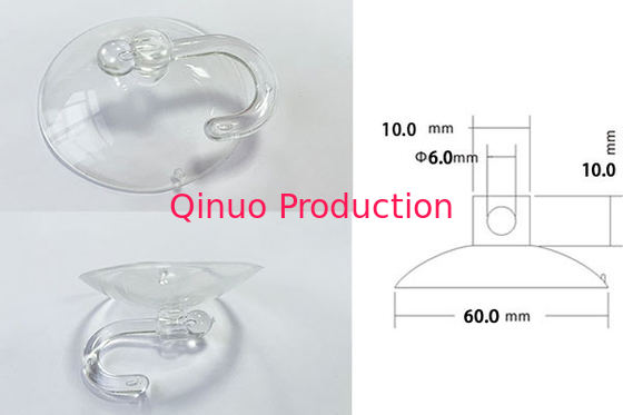 Factory  wholesale price 60 mm PVC with hooks plastic suction cup