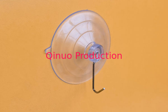 High duty reuseable 60 mm with metal hooks PVC plastic suction cup