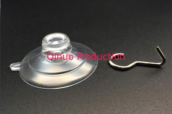 High duty reuseable 45 mm with metal hooks PVC plastic suction cup