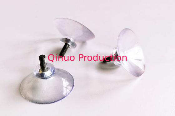 QNSC-S25/3 M3 metal screw 25mm diameter PVC plastic suction cup with screw /nut