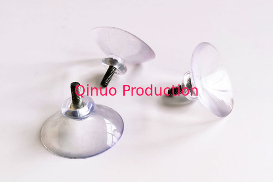 QNSC-S25/3 M3 metal screw 25mm diameter PVC plastic suction cup with screw /nut