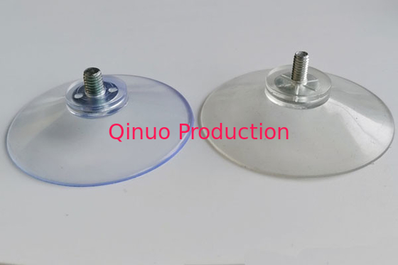 QNSC-S52/4 8 mm screw length , PVC plastic suction cup with screw / nut