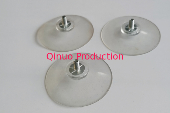 QNSC-S52/4 8 mm screw length , PVC plastic suction cup with screw / nut