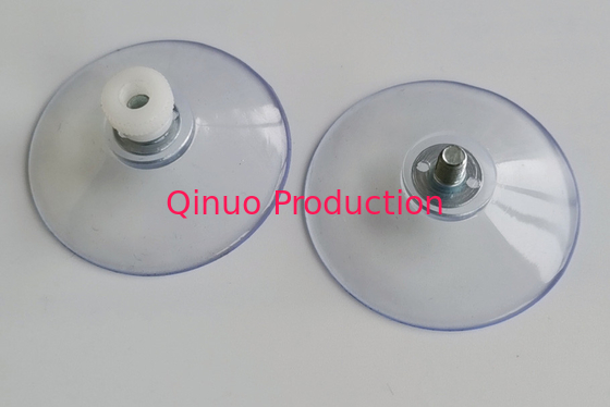 QNSC-S52/5 6 mm screw length , PVC plastic suction cup with screw / nut
