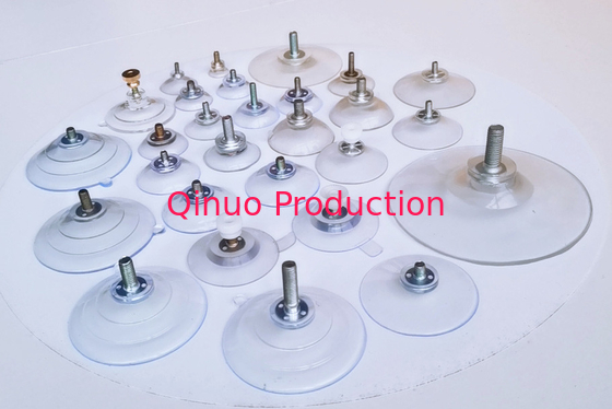 Factory supplier M4 M5 M6 screw PVC plastic suction cup with screw / nut