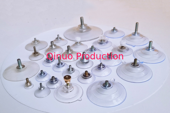 Factory supplier M4 M5 M6 screw PVC plastic suction cup with screw / nut