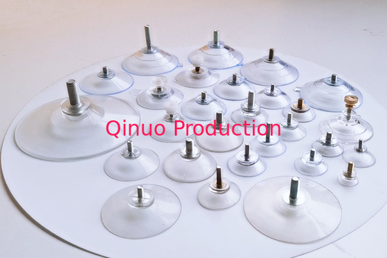 Factory supplier M4 M5 M6 screw PVC plastic suction cup with screw / nut