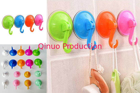 Factory supplier household using colorful plastic suction cup with plastic hook