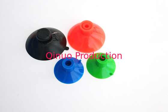 Custom making colorful green red blue 30 35 mm vertical hole plastic suction cup